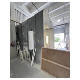 HARDWIRED PAINT BOOTH WITH EXTERIOR MOUNTED EXHAUS