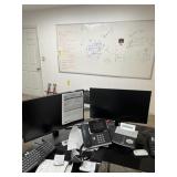 OFFICE SUITE - DESK, CHAIRS, MONITORS, ETC