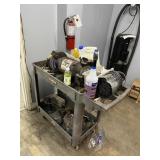 CART WITH GRINDING WHEELS