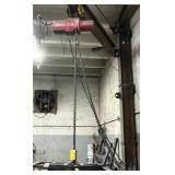 MILWAUKEE HD ELECTRIC HOIST ON I BEAM CANTILEVER B