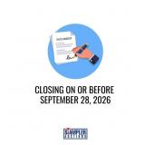 CLOSING ON OR BEFORE SEPTEMBER 28, 2026