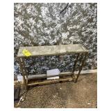TABLE WITH MIRRORED TOP