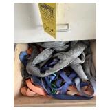 ASSORTED STRAPS (CONTENTS OF DRAWERS)