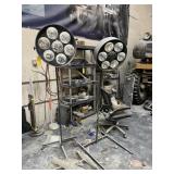 HEATER LAMPS ON STANDS