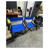 BLUE DIRECTOR CHAIRS
