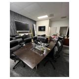 DARK WOOD COLOR CONFERENCE TABLE (14