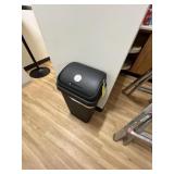 BLACK GARBAGE CAN