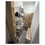 ROLLING METRO RACK WITH 6 SHELVES - 4
