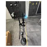 STANCHIONS WITH 5 BLACK VELVET ROPES