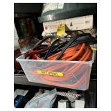 ASSORTED JUMPER CABLES - 1- HEAVY DUTY / 1- LIGHT
