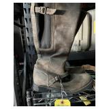 PAIR ARIAT 10014258 BROWN LEATHER BOOTS - SIZE 8 (