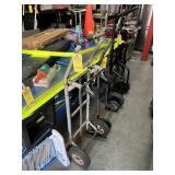 GRAY HAND TRUCK WITH 4 WHEELS