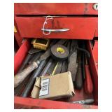 CONTENTS OF DRAWER - FILES, CHAIN SAW CHAIN, ETC (