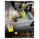 LOT ASSORTED - SAW, STUD FINDER, TAPE MEASURERS, N