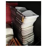 WHITE RESIN FOLDING CHAIRS