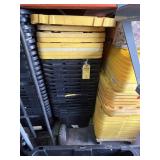 YELLOW & BLACK TOTES WITH LIDS