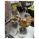 GLASS DECOR WITH FALL DECOR INSIDE