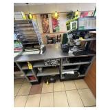 STAINLESS STEEL CASHIER COUNTER CABINET WITH CUP D