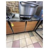 DUKE STAINLESS STEEL / WOOD-GRAIN CABINET WITH 2 D