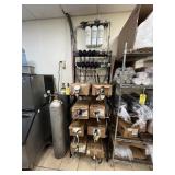 LOT SODA DISPENSER SYSTEM WITH RACK, TANK & CONTEN