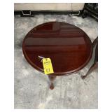 CHERRY WOOD END TABLES - 1 GLASS DISPLAY