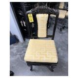 ORIENTAL DINING CHAIRS WITH MOTHER OF PEARL INLAYS