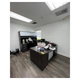 U-SHAPE DESK WITH HUTCH