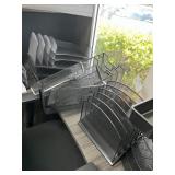 LOT ASSORTED OFFICE SUPPLIES - FILE ORGANIZERS, KE