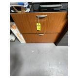 ASSORTED - FILE CABINET WITH 2 DRAWERS / BOOKSHELF