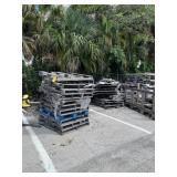 LOT ASSORTED PALLETS & RACKS