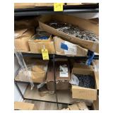 LOT REMAINING CONTENTS ON SHELF - HARDWARE, SCREWS