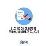 CLOSING TO BE ON OR BEFORE FRIDAY, NOVEMBER 27, 20