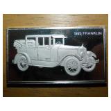 1925 Franklin 1000 grain sterling ingot