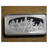 Christmas 1973 1000 grain sterling ingot