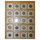 (20) V-Nickels (1980-1900)