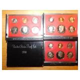 (3) 1980 U.S. Proof sets
