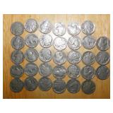 (33) assorted Buffalo nickels