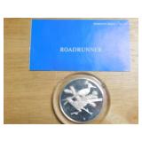 Franklin Mint Roadrunner sterling coin