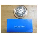Franklin Mint Roadrunner sterling coin