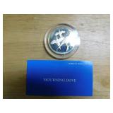 Franklin Mint Mourning Dove sterling coin