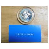 Franklin Mint European Robins sterling coin