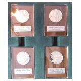 1972 Holiday Medal sterling proof coins