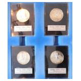 1971 Holiday Medal sterling proof coins