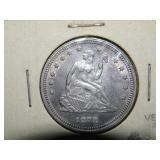 1878 Seated Liberty Quarter