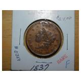 1837 Large one cent
