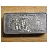 Massachusetts 2500 grain sterling ingot