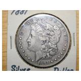 1881 Silver dollar