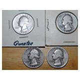 1941,1942,1943-S,1945-S Quarters