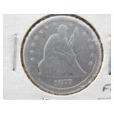 1877-S Seated Liberty Quarter