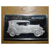 1924 Chrysler 1000 grain sterling ingot